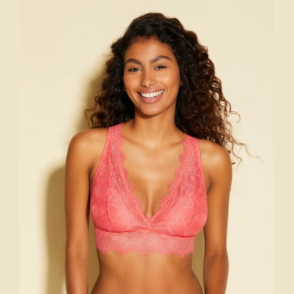 NWOT Cosabella Allure Plunge Wireless Bralette, S, Rossa - Picture 6 of 7